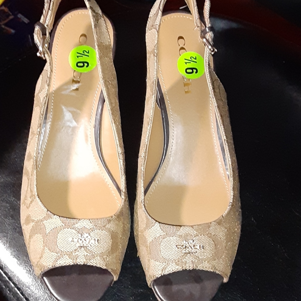New Size 9.5 Coach Wedges
